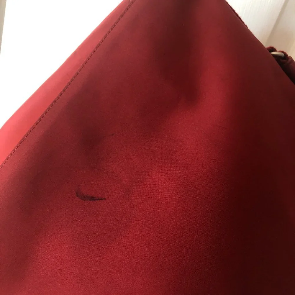 Kipling red messenger bag with computer compartment